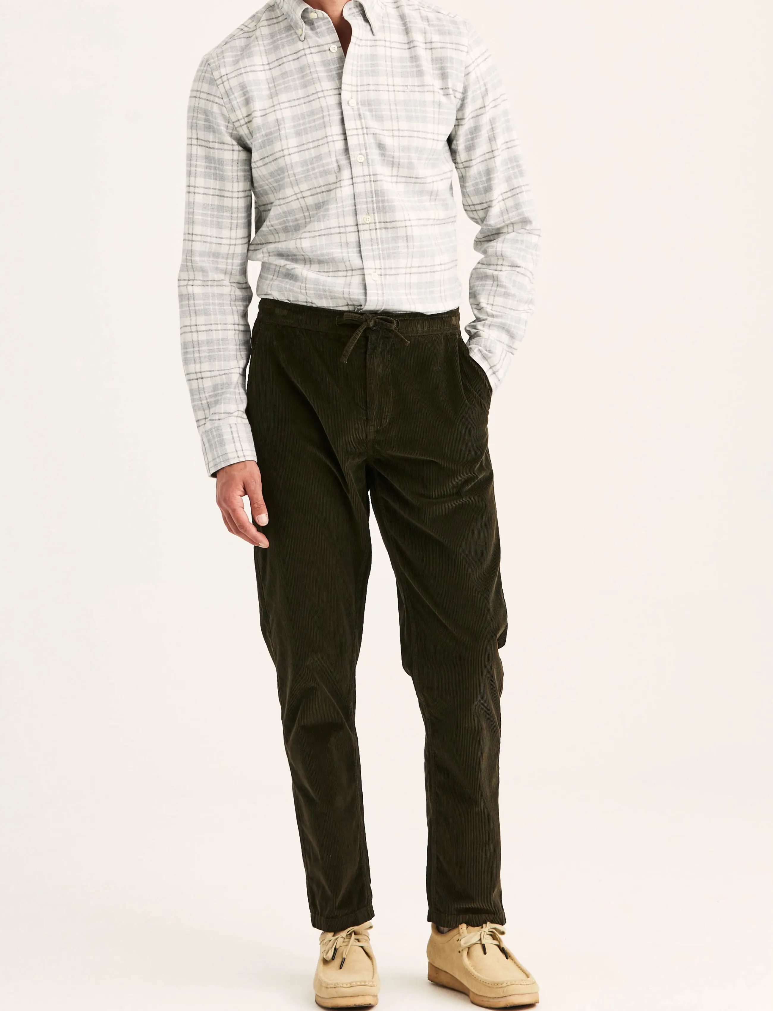 Morris - Fenix Cord Trouser - freizeithosen - olive - 3