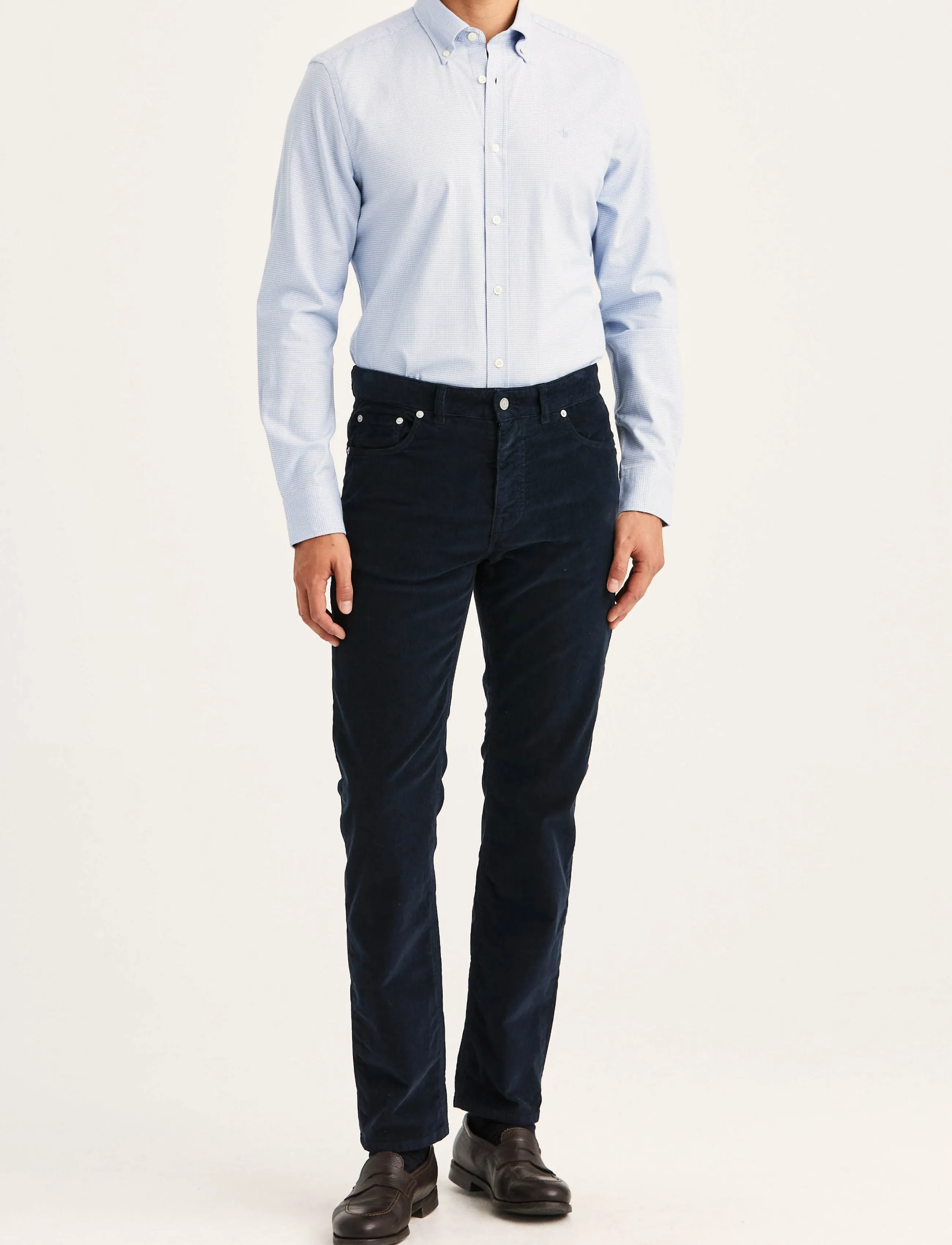 Morris - James Cord 5-Pocket - navy - 3