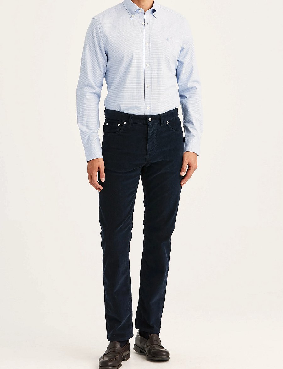 Morris - James Cord 5-Pocket - freizeithosen - navy - 3