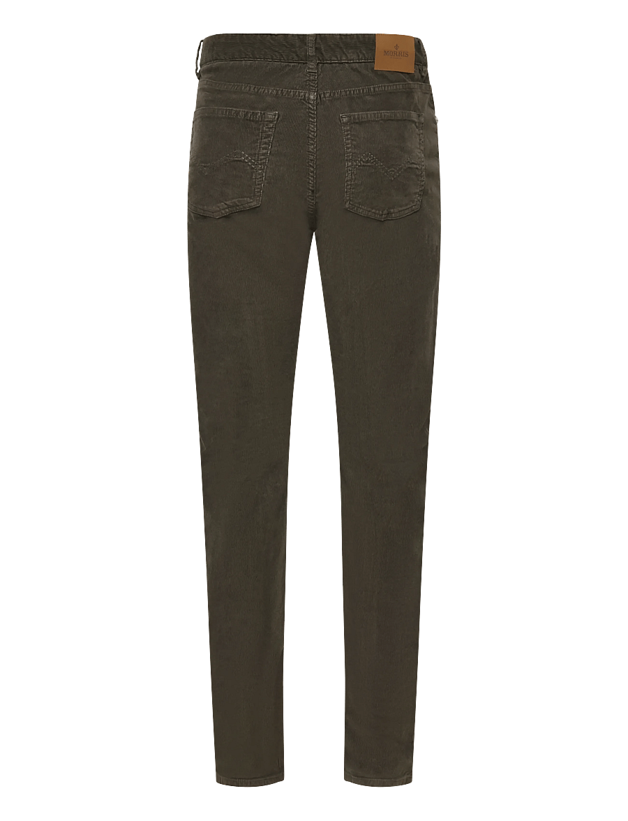 Morris - James Cord 5-Pocket - casual trousers - olive - 2