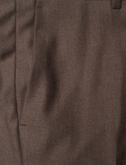 Morris - Bobby Flannel Suit Trouser - jakkesætsbukser - brown - 2