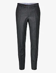 Morris - Bobby Flannel Suit Trouser - pantalons - dark grey - 0