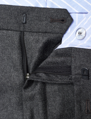 Morris - Bobby Flannel Suit Trouser - jakkesætsbukser - dark grey - 3