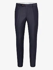 Morris - Bobby Flannel Suit Trouser - suit trousers - navy - 0