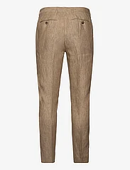 Morris - Bobby Linen Suit Trs - leinenhosen - khaki - 1