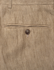 Morris - Bobby Linen Suit Trs - linen trousers - khaki - 4