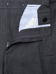 Morris - Bobby Linen Suit Trs - linen trousers - navy - 3