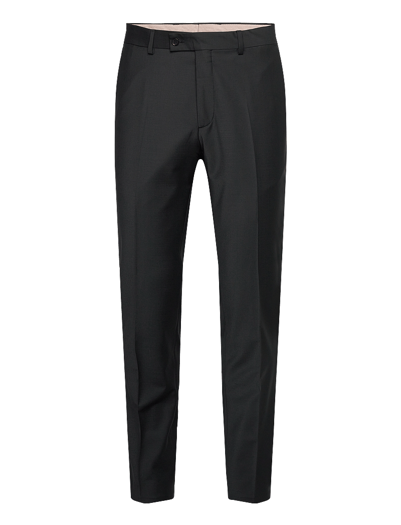 Morris - Morris Wool Suit Trs - formal trousers - black - 0