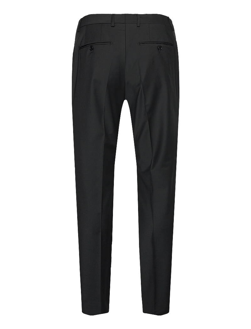 Morris - Morris Wool Suit Trs - formal trousers - black - 1