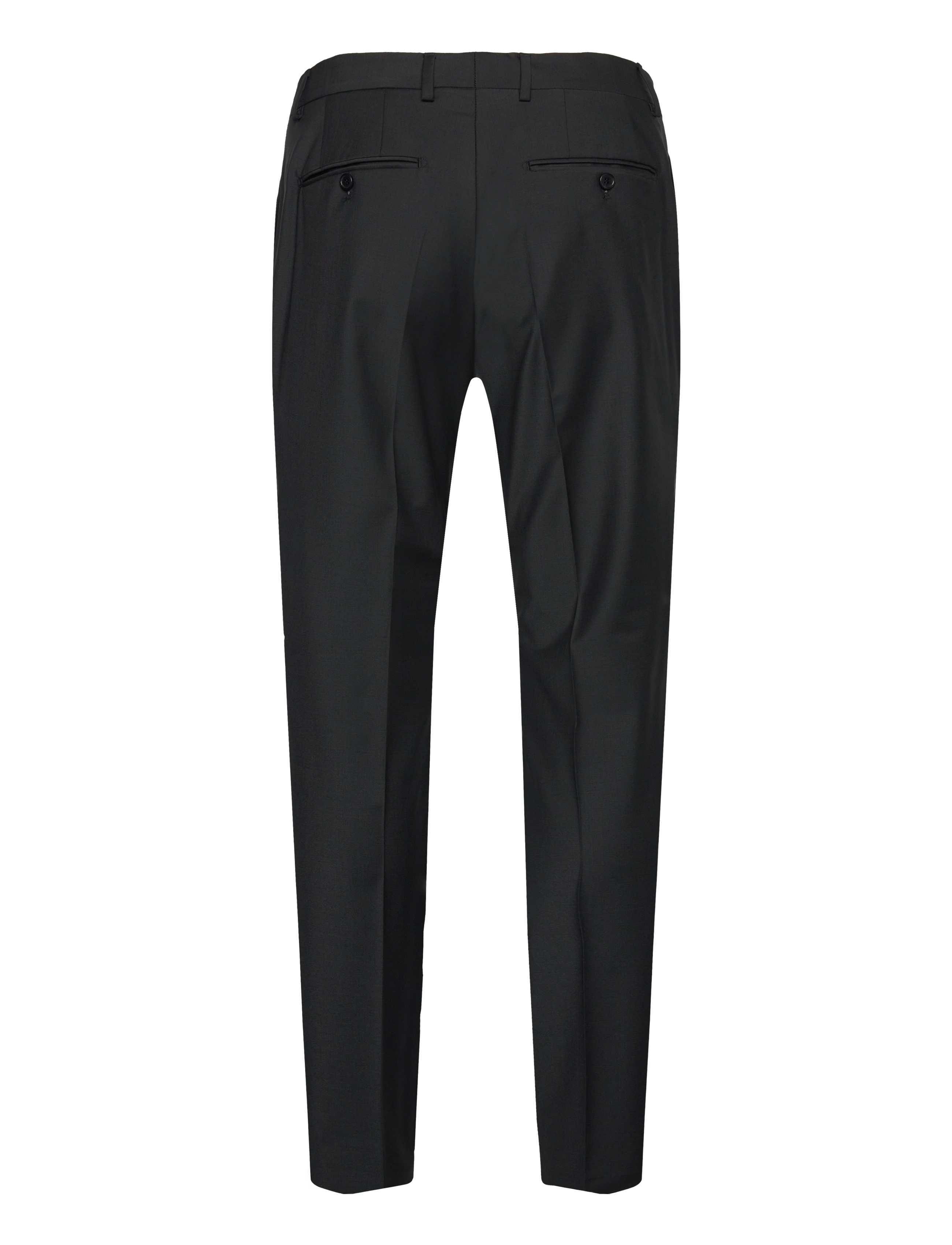 Morris - Morris Wool Suit Trs - anzugshosen - black - 1