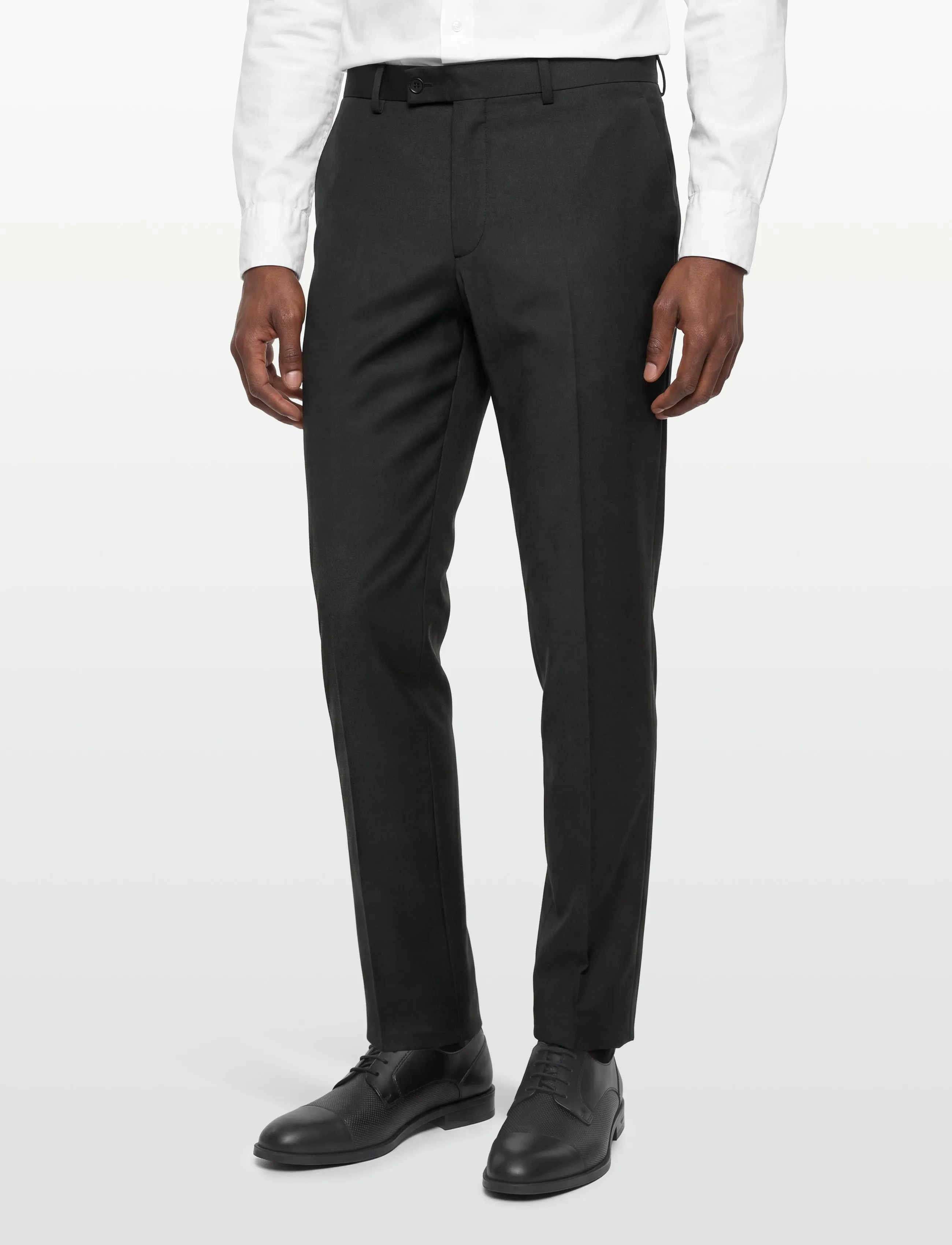 Morris - Morris Wool Suit Trs - Ülikonnapüksid - black - 3