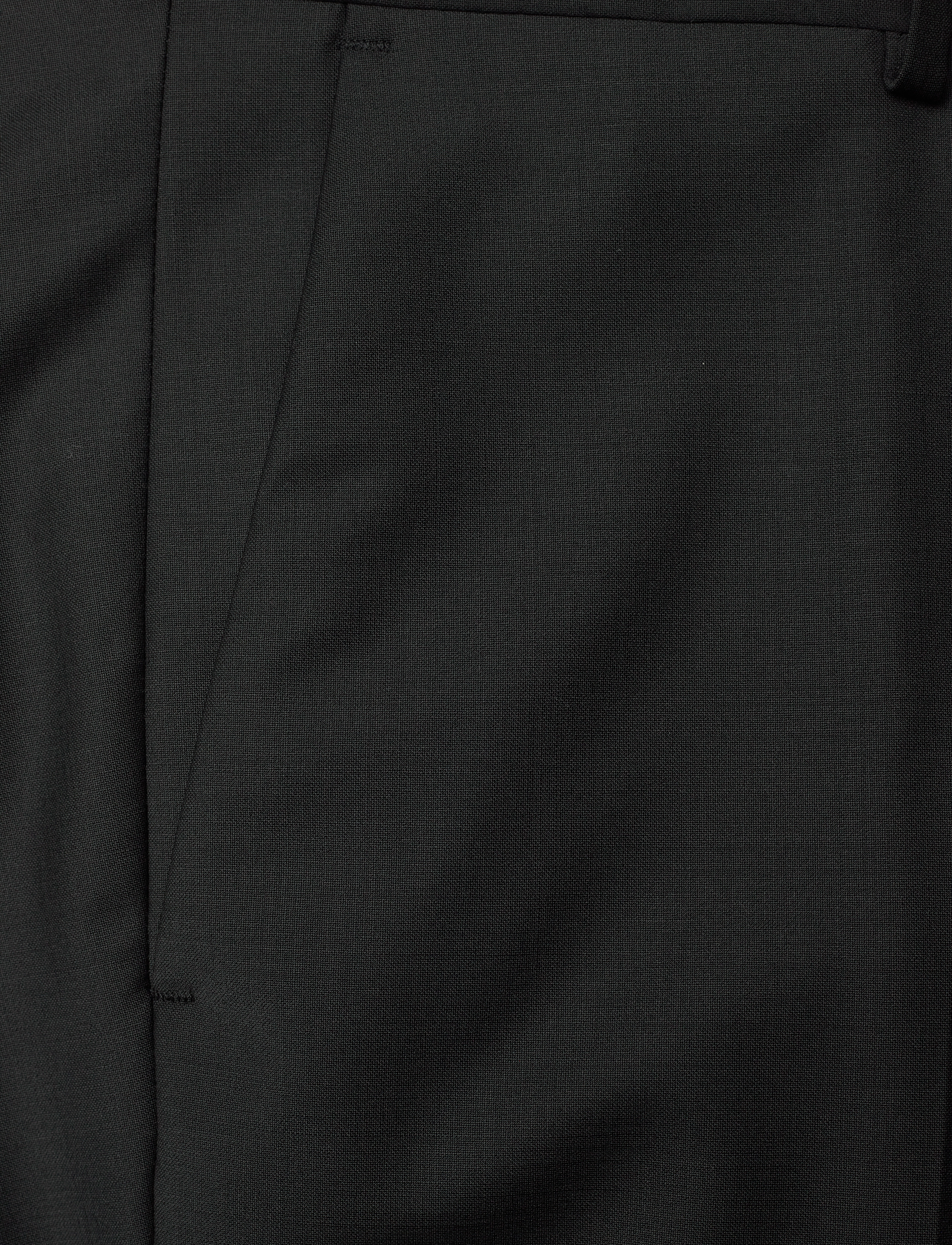 Morris - Morris Wool Suit Trs - anzugshosen - black - 2