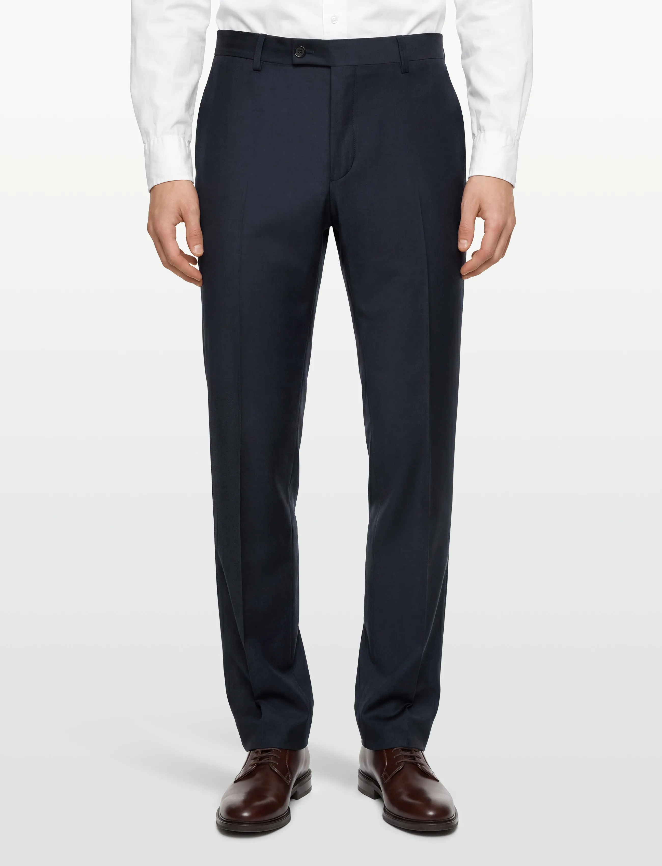 Morris - Morris Wool Suit Trs - anzugshosen - navy - 3