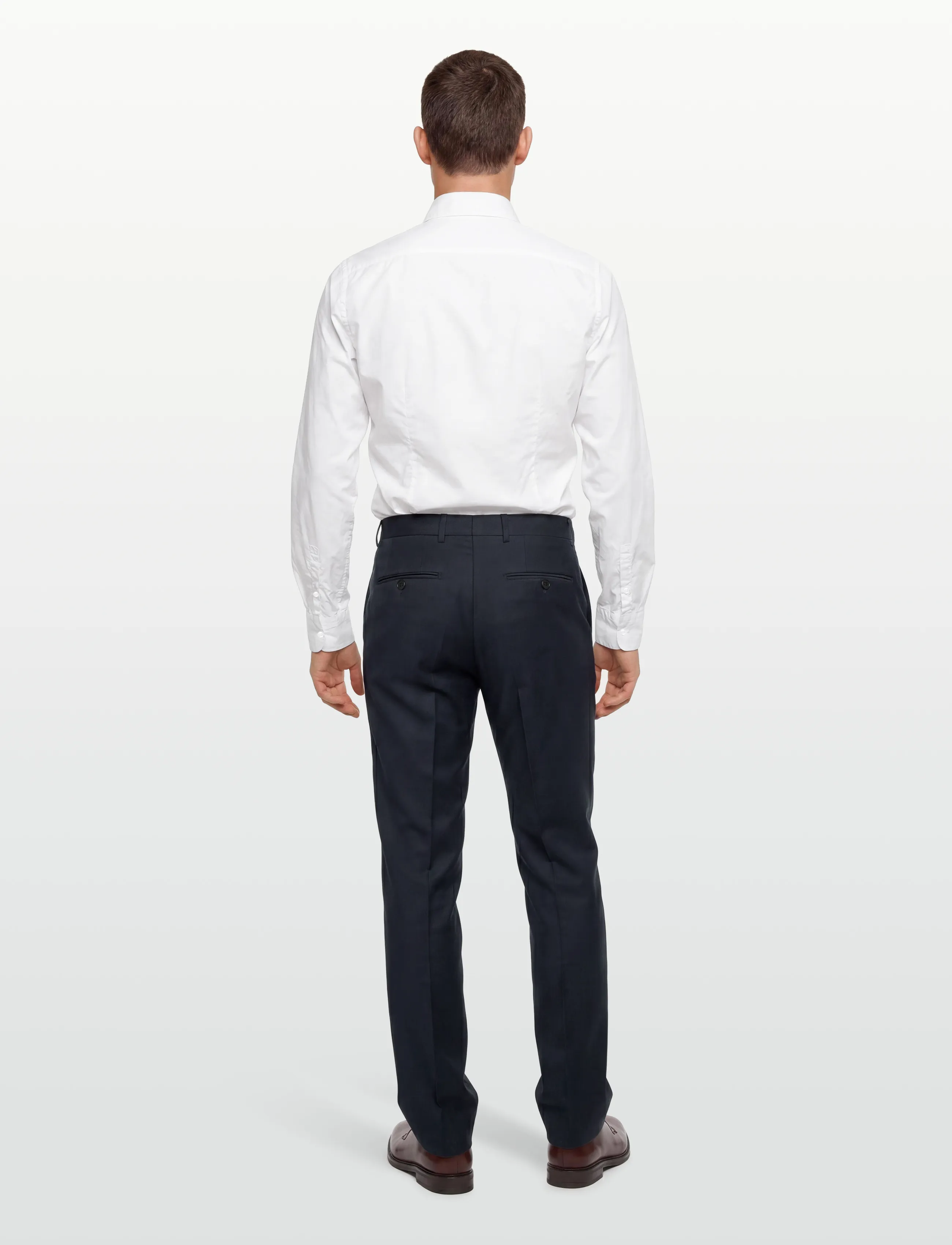 Morris - Morris Wool Suit Trs - anzugshosen - navy - 4