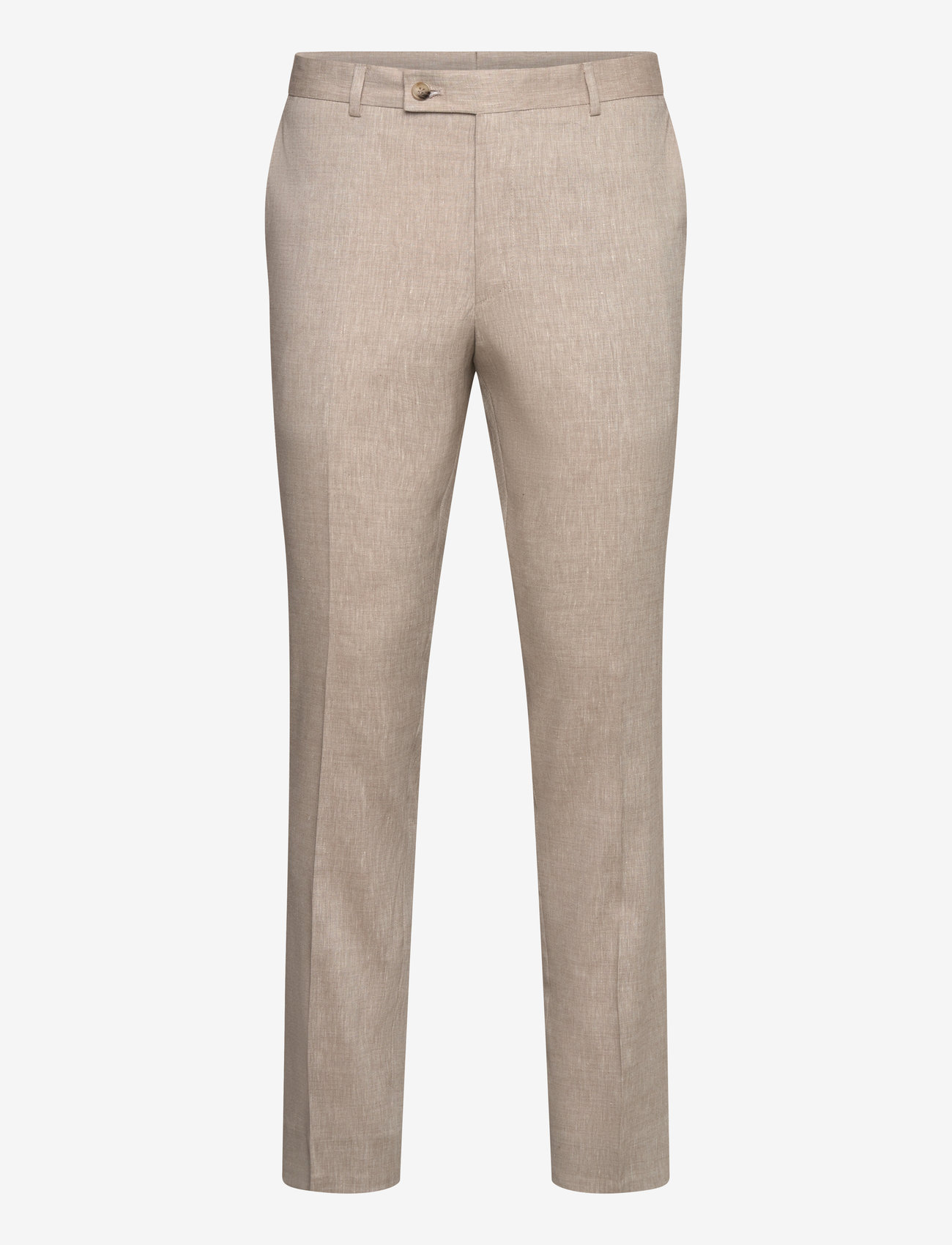 Morris - Morris Linen Suit Trouser - leinenhosen - khaki - 0