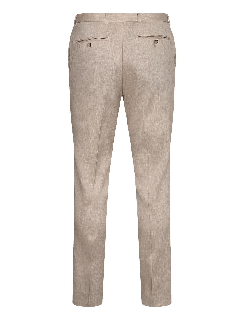 Morris - Morris Linen Suit Trouser - leinenhosen - khaki - 1