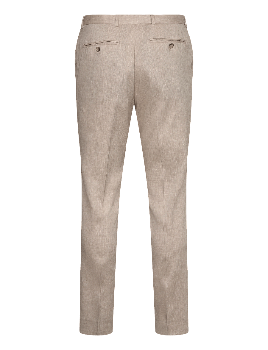 Morris - Morris Linen Suit Trouser - khaki - 2
