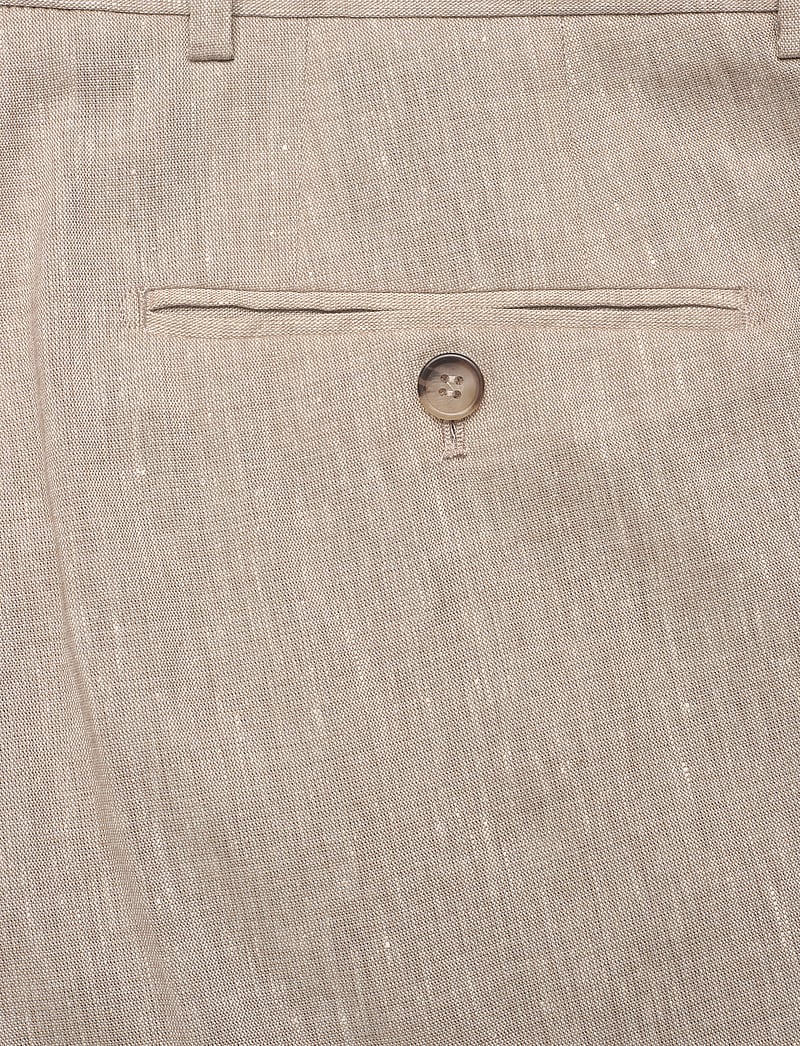 Morris - Morris Linen Suit Trouser - leinenhosen - khaki - 4