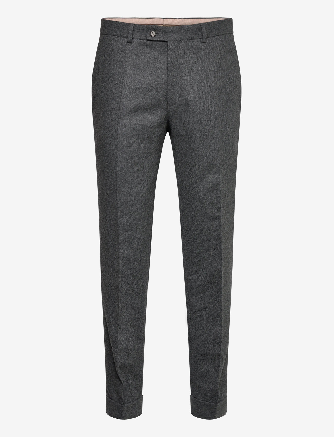 Morris - Jack Flannel Suit Trouser - kostymbyxor - grey - 0