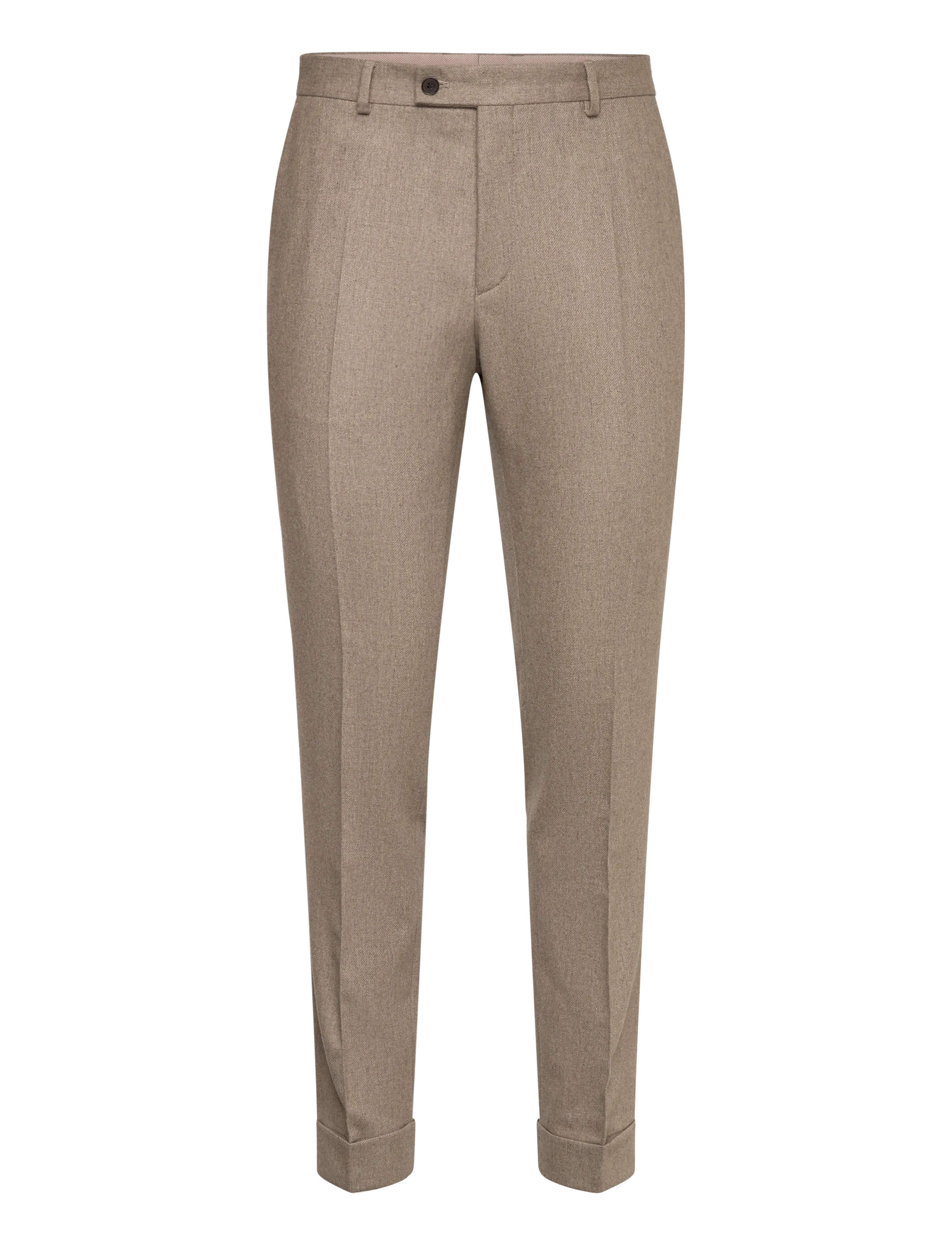 Morris Jack Flannel Suit Trouser - Bukser - KHAKI / beige