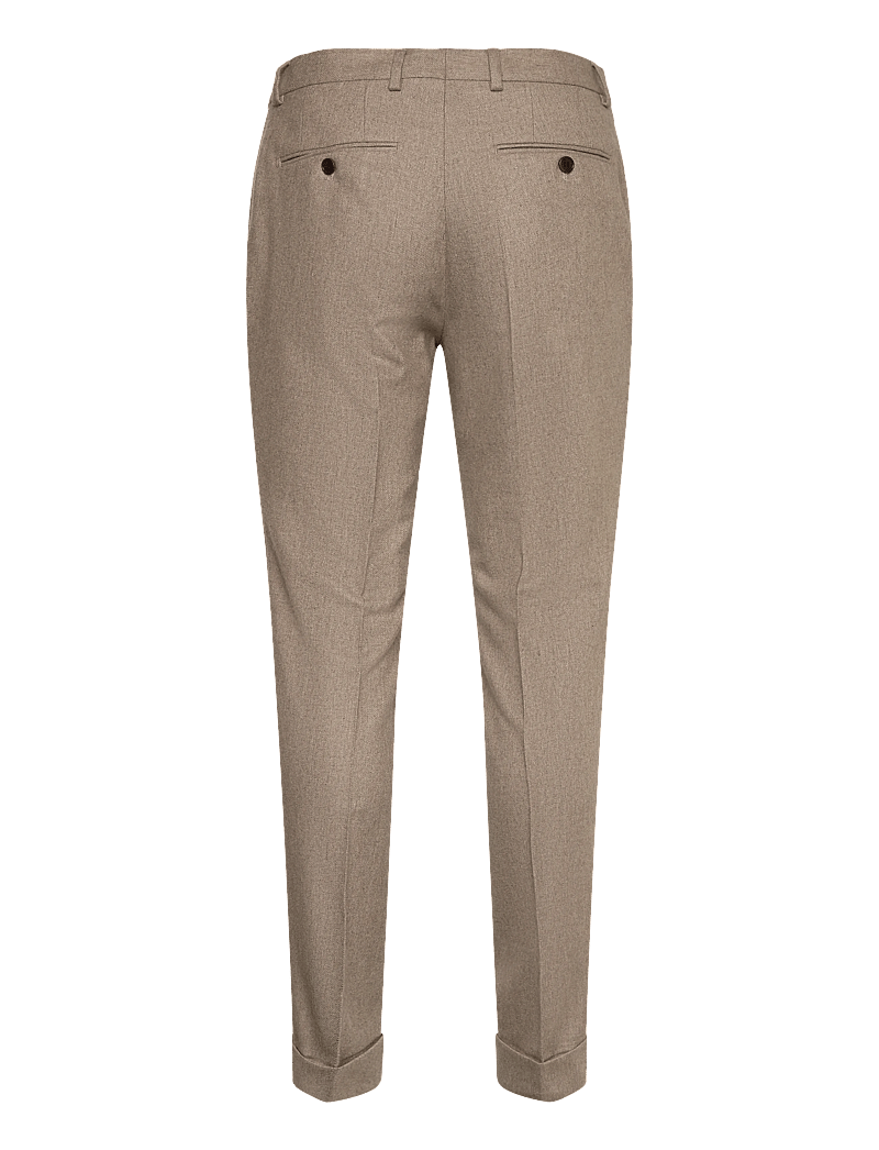 Morris - Jack Flannel Suit Trouser - anzugshosen - khaki - 2