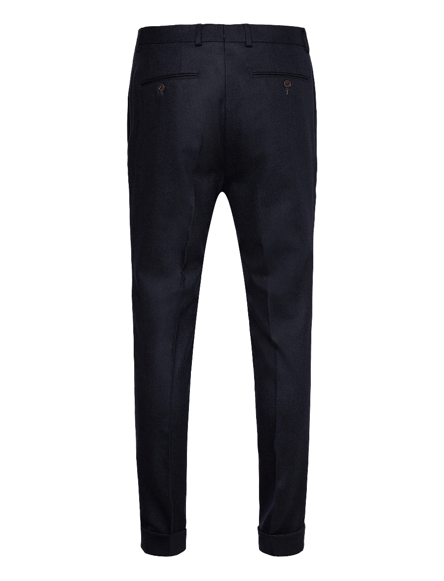 Morris - Jack Flannel Suit Trouser - Ülikonnapüksid - navy - 2