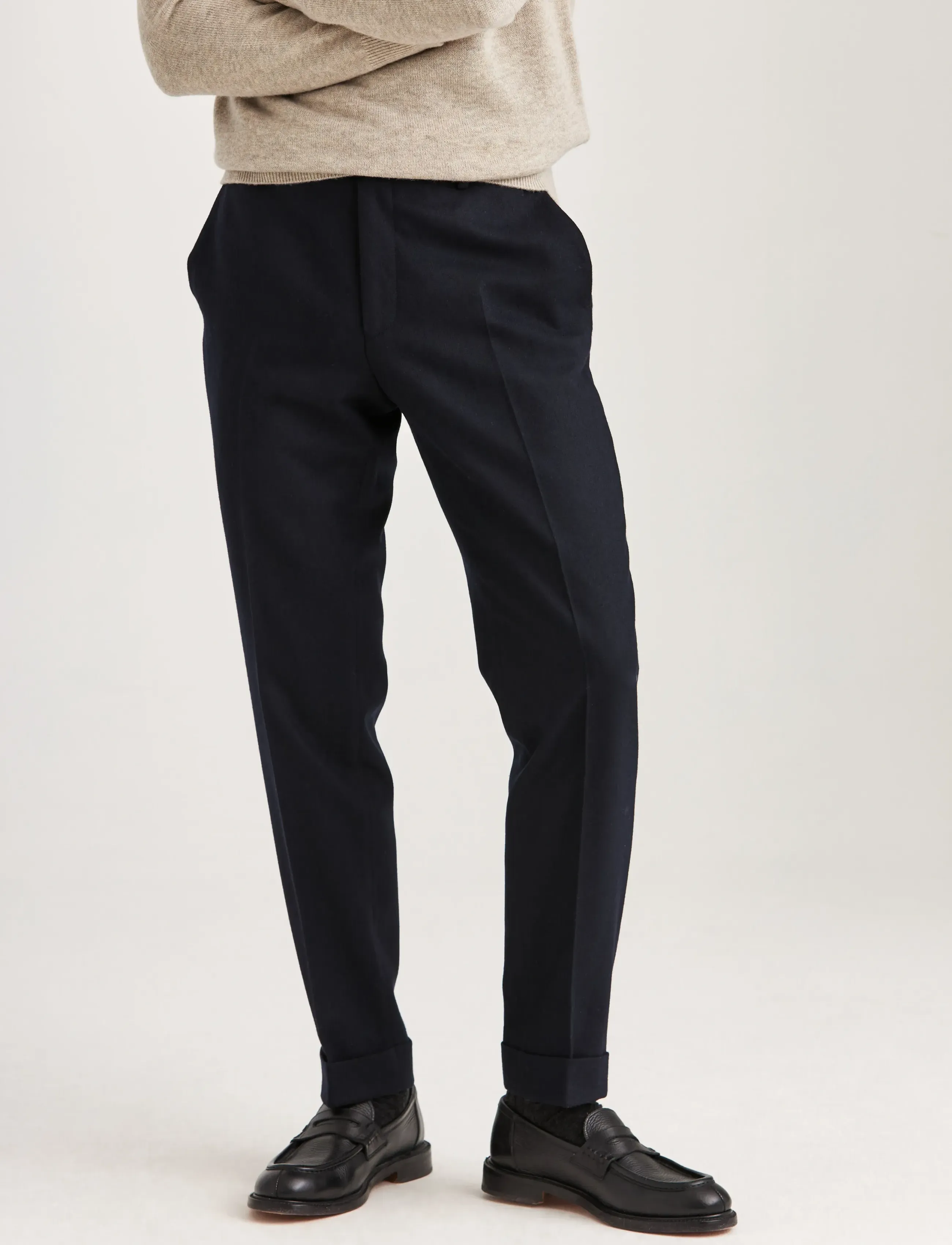 Morris Jack Flannel Suit Trouser - Bukser - NAVY / navy