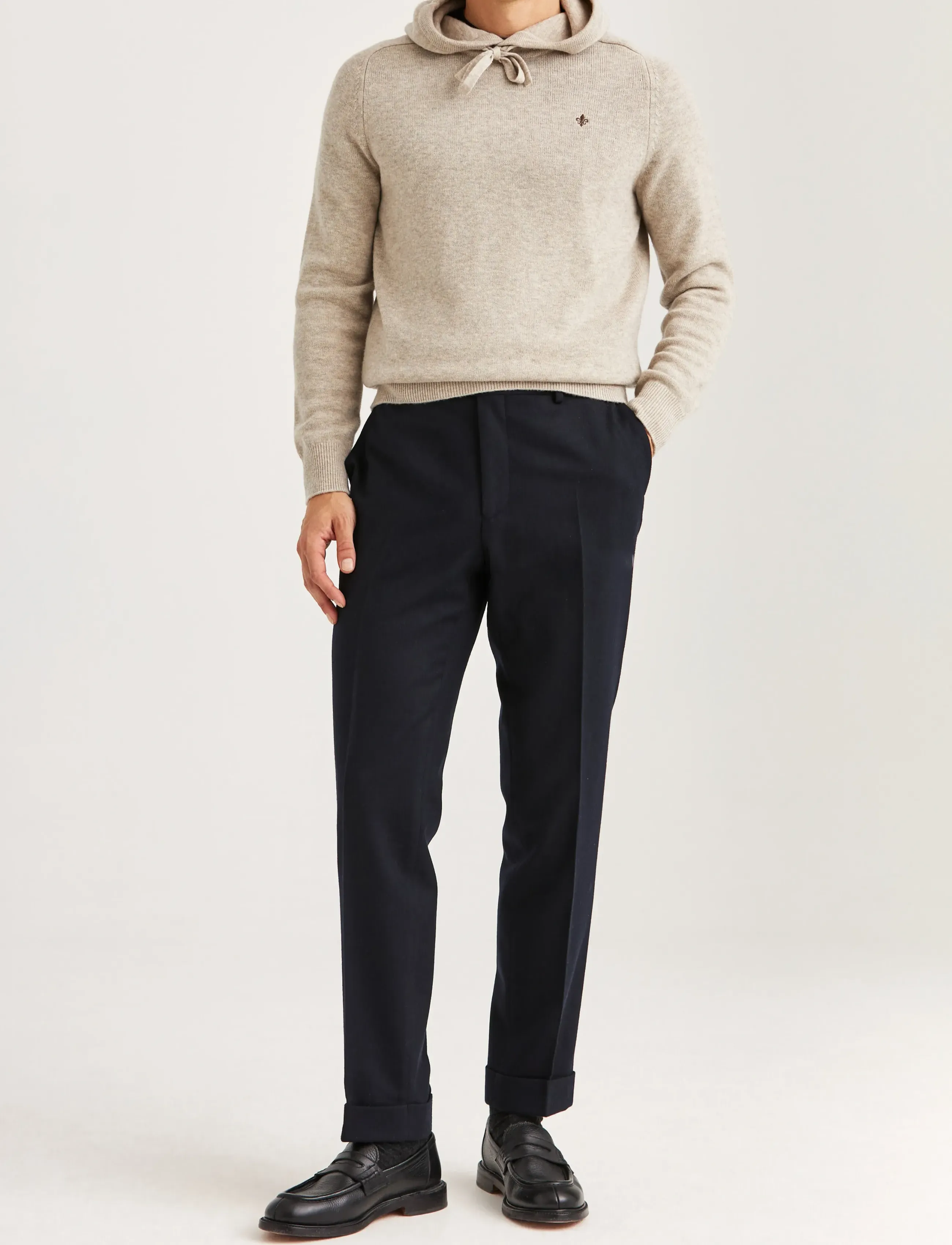Morris - Jack Flannel Suit Trouser - men - navy - 3