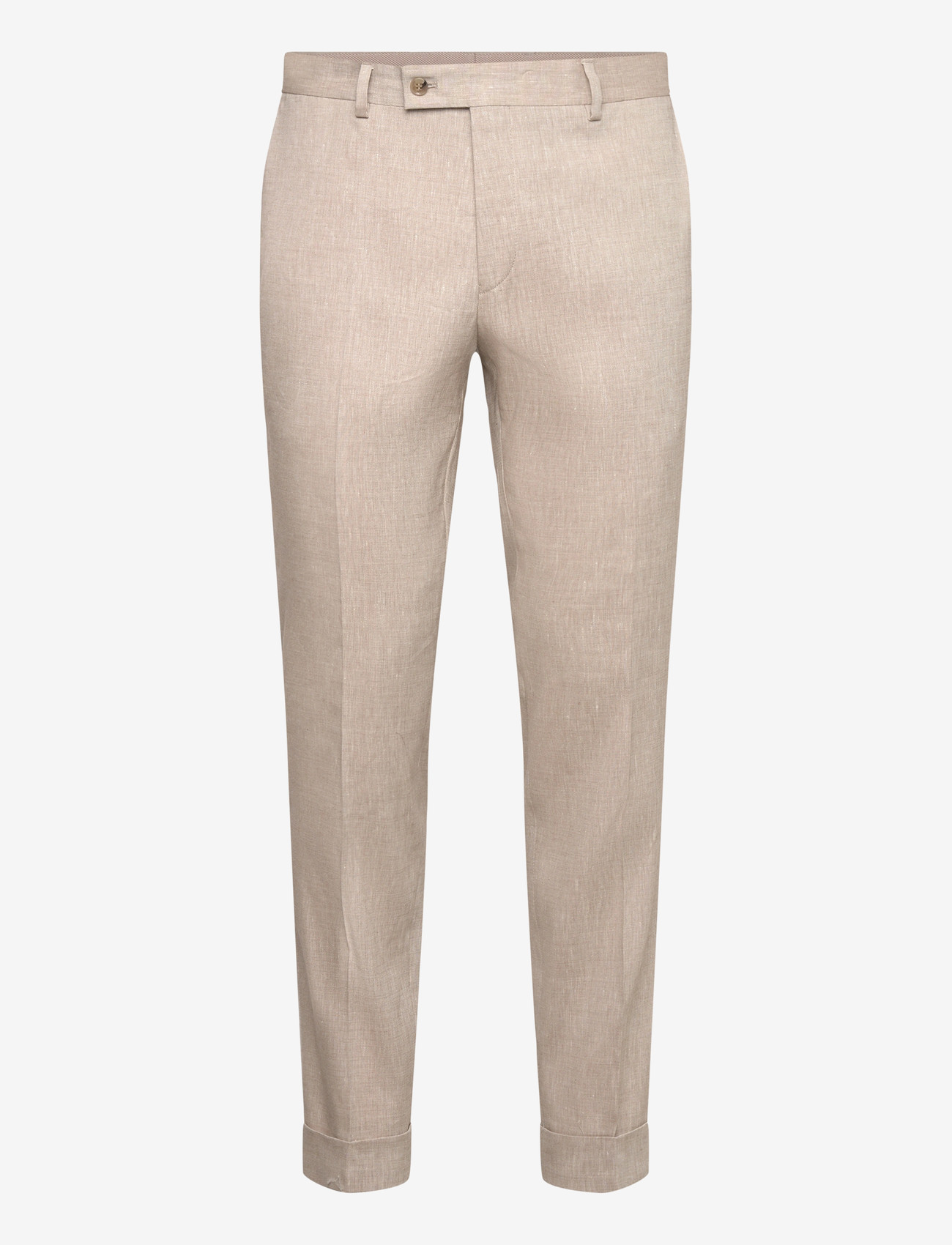 Morris - Jack Linen Suit Trouser - lininės kostiuminės kelnės - khaki - 1