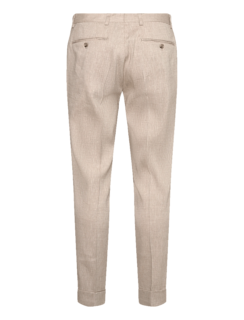 Morris - Jack Linen Suit Trouser - lininės kostiuminės kelnės - khaki - 2