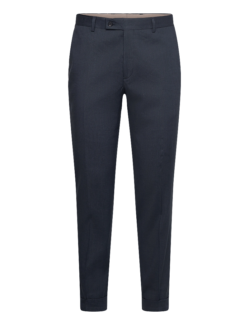 Morris - Jack Linen Suit Trouser - lininės kostiuminės kelnės - navy - 1