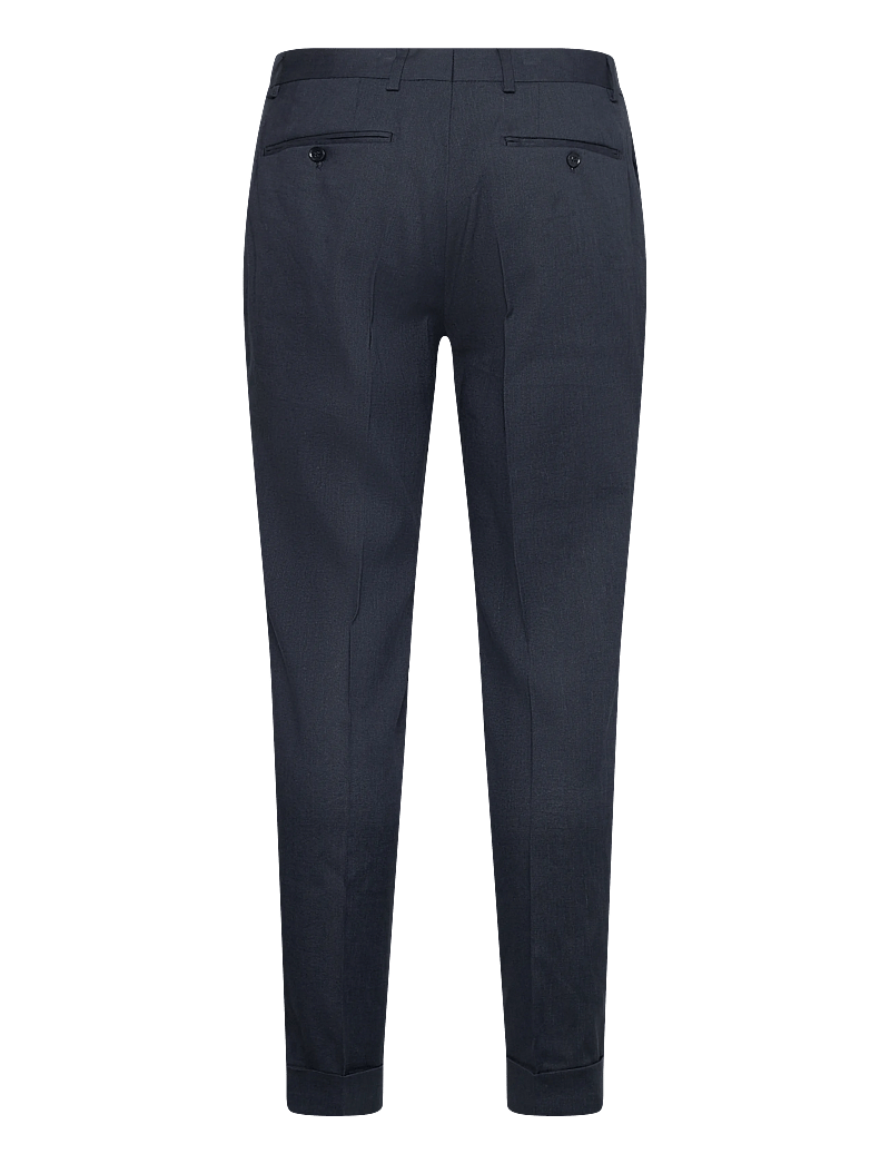 Morris - Jack Linen Suit Trouser - lininės kostiuminės kelnės - navy - 2
