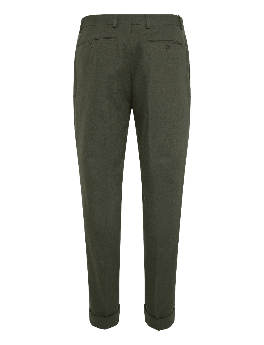 Morris - Flannel Suit Trouser - Ülikonnapüksid - green - 2