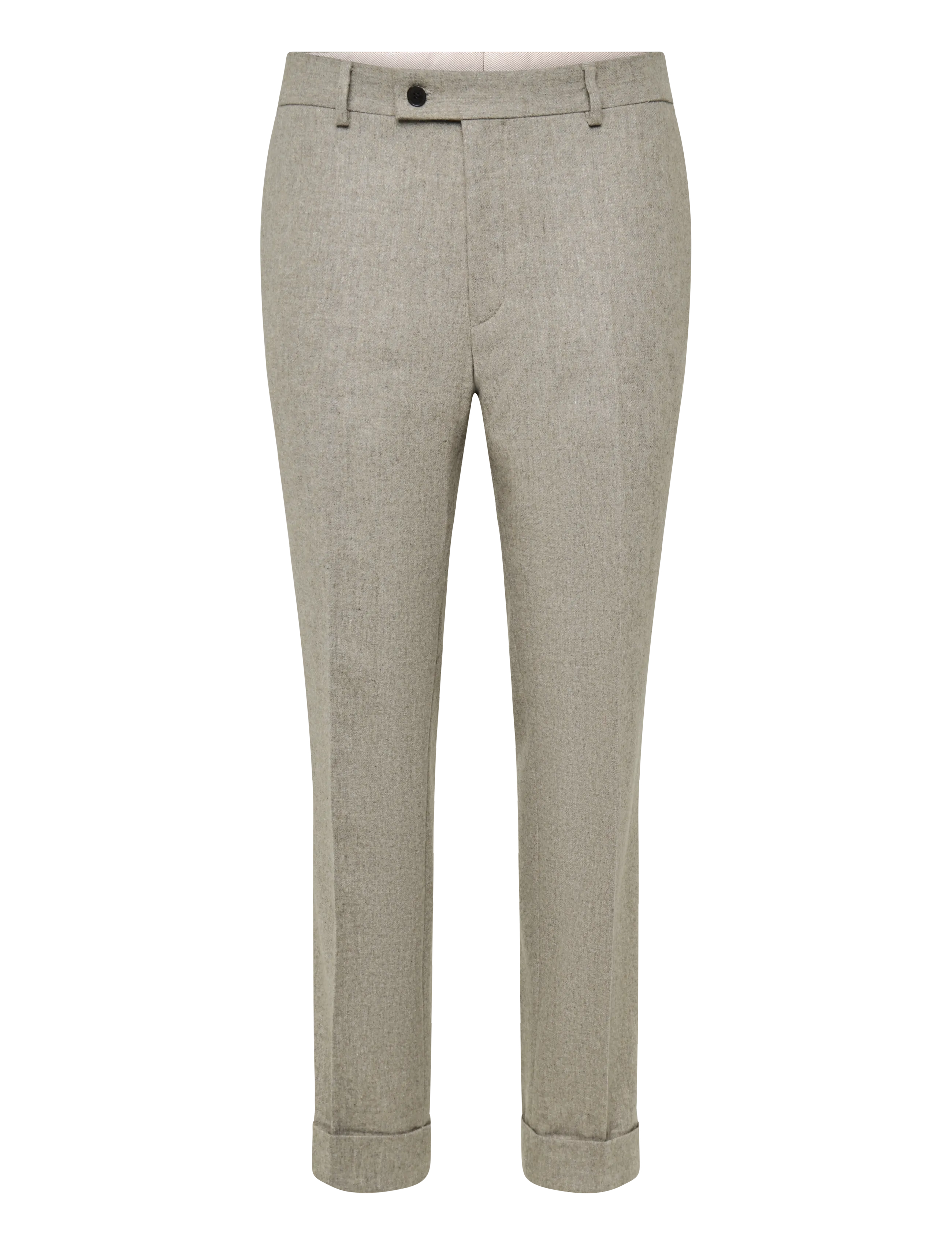 Morris - Flannel Suit Trouser - Ülikonnapüksid - khaki - 1