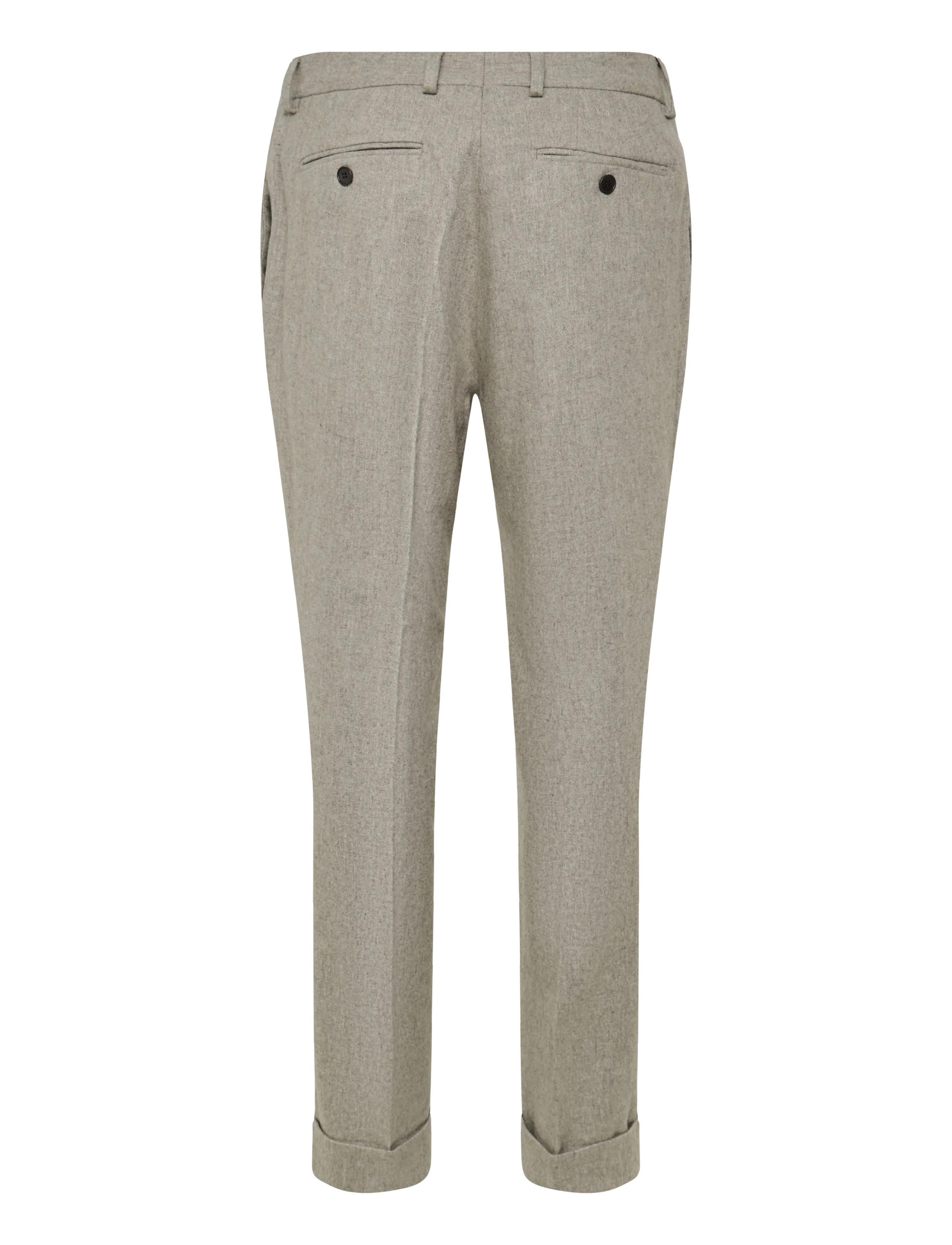 Morris - Flannel Suit Trouser - Ülikonnapüksid - khaki - 2