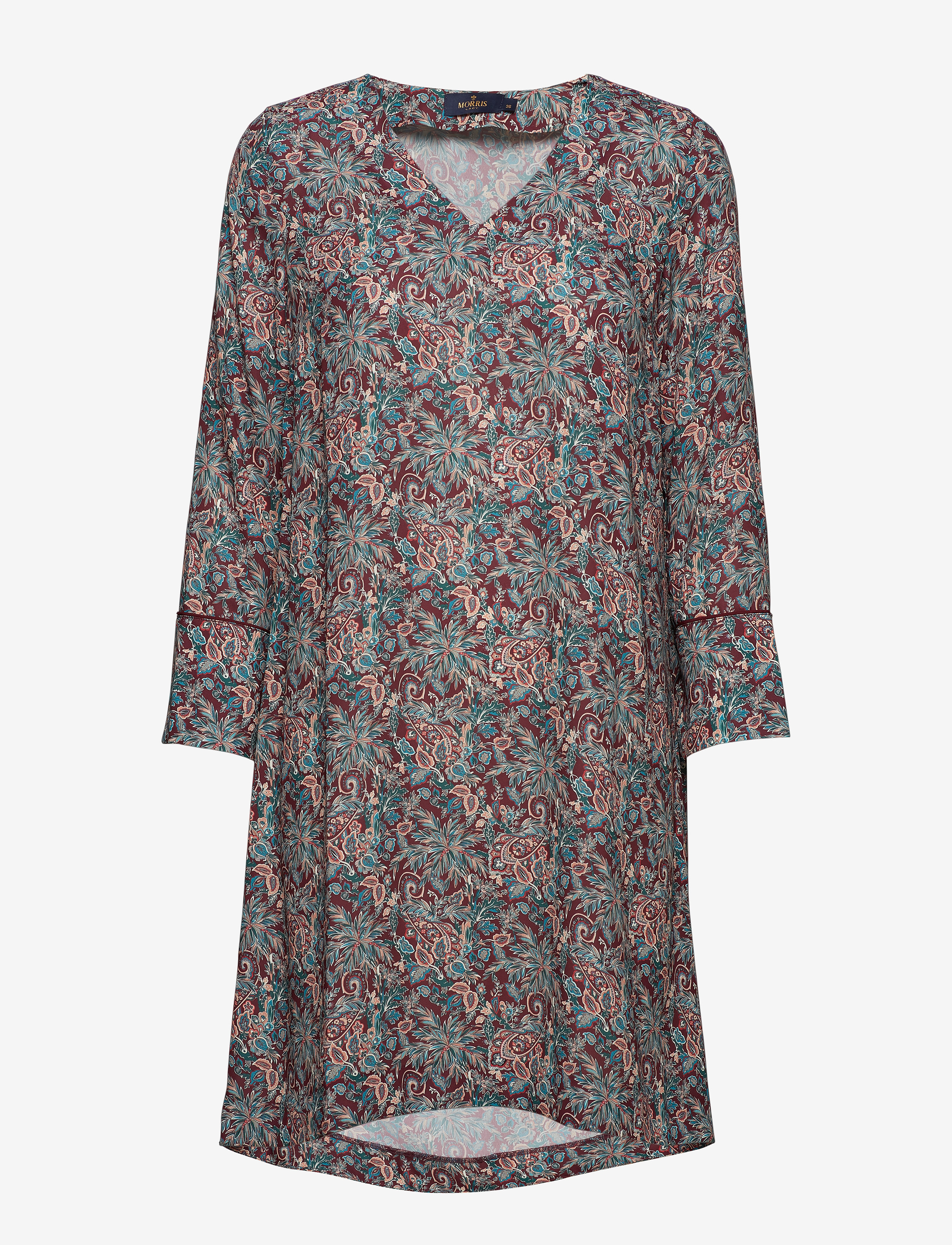 Morris Eve Liberty Dress - Tøj - WINE RED / blue