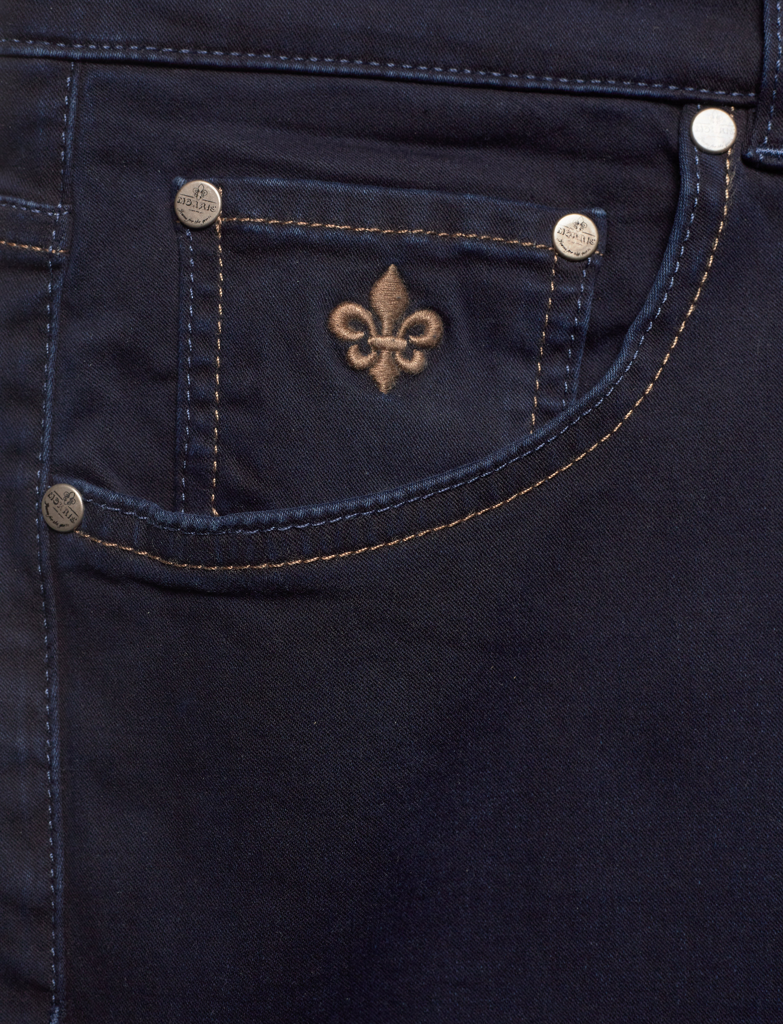 Morris - Steve Satin Jeans - byxor & jeans - blue - 5