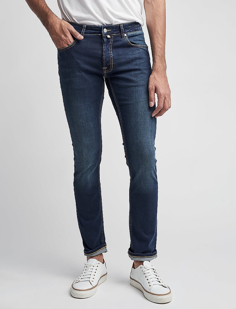 Morris - Steve Satin Jeans - skinny jeans - dk wash - 0