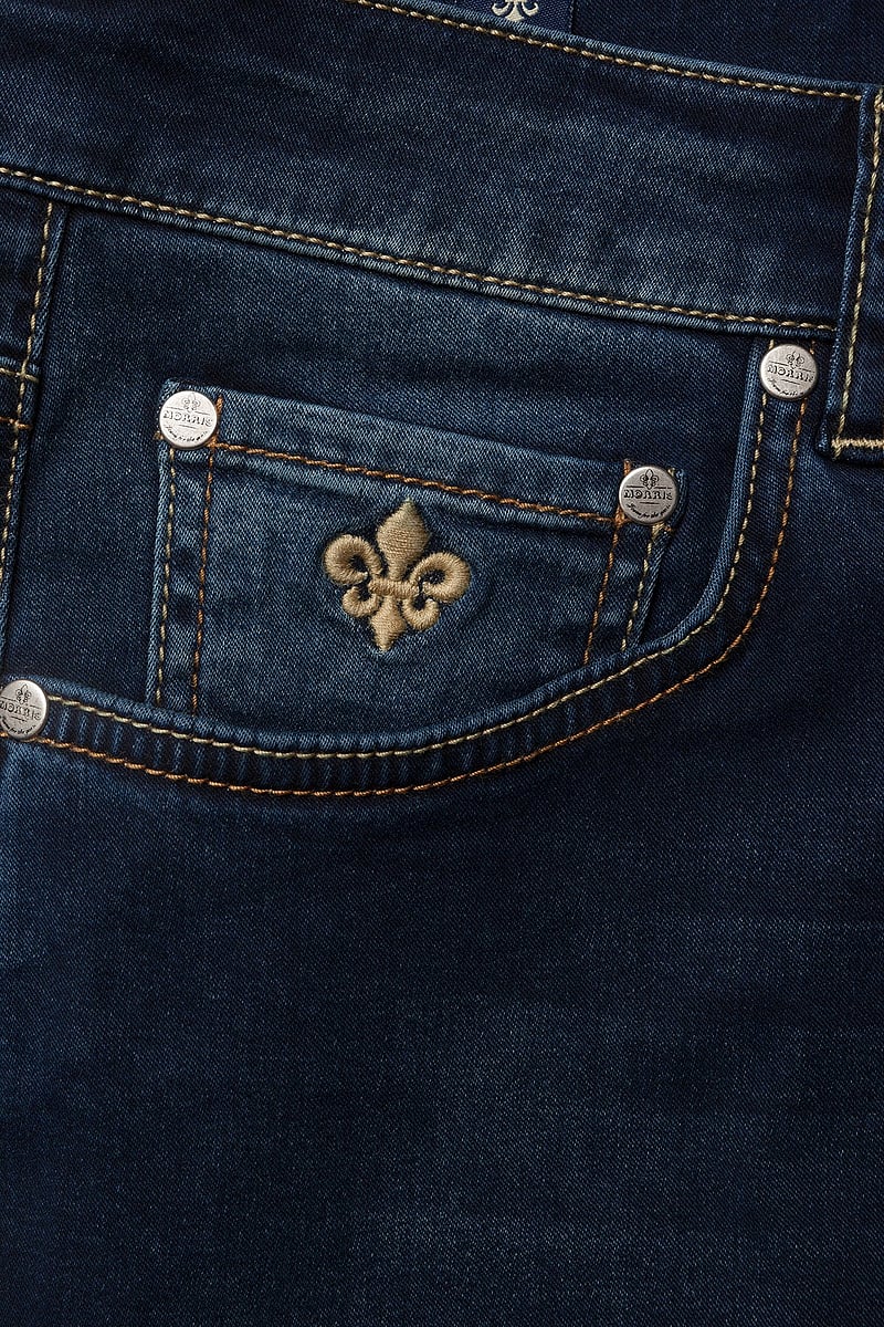 Morris - Steve Satin Jeans - skinny jeans - dk wash - 5