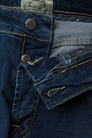 Morris - Steve Satin Jeans - nordic style - semi dark wash - 6