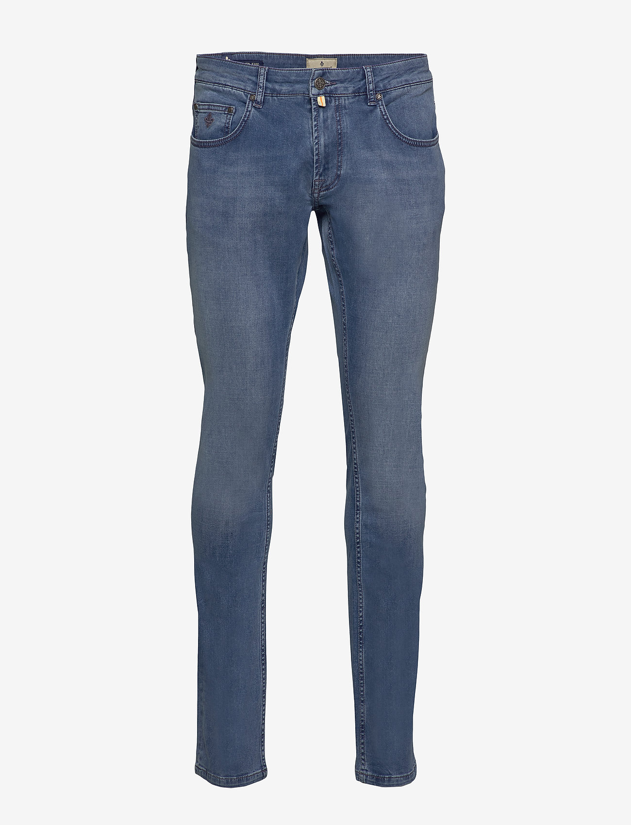 Morris - Steve Satin Jeans Zip - lt wash - 0