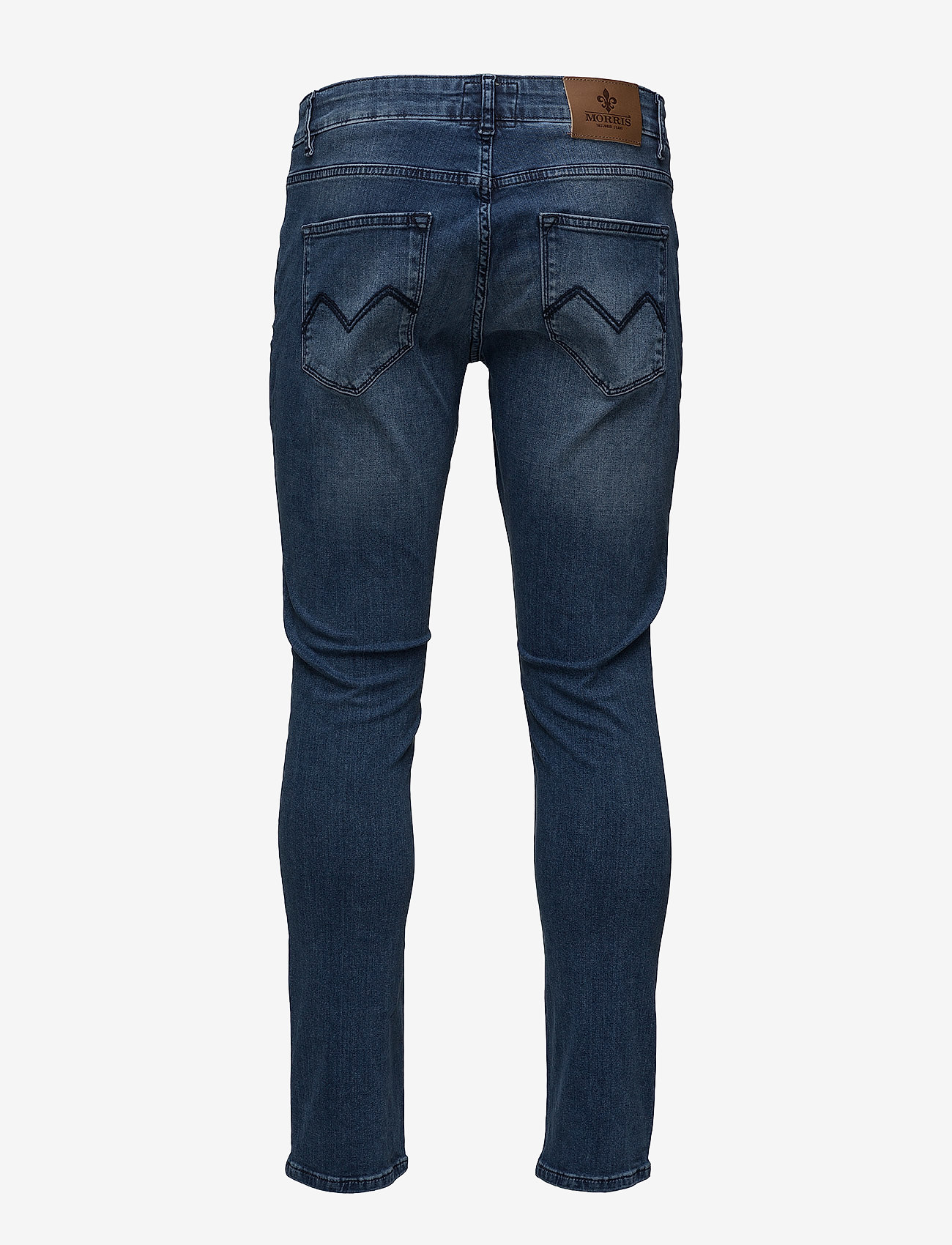 Morris - Steve Satin Jeans Zip - blue wash - 1