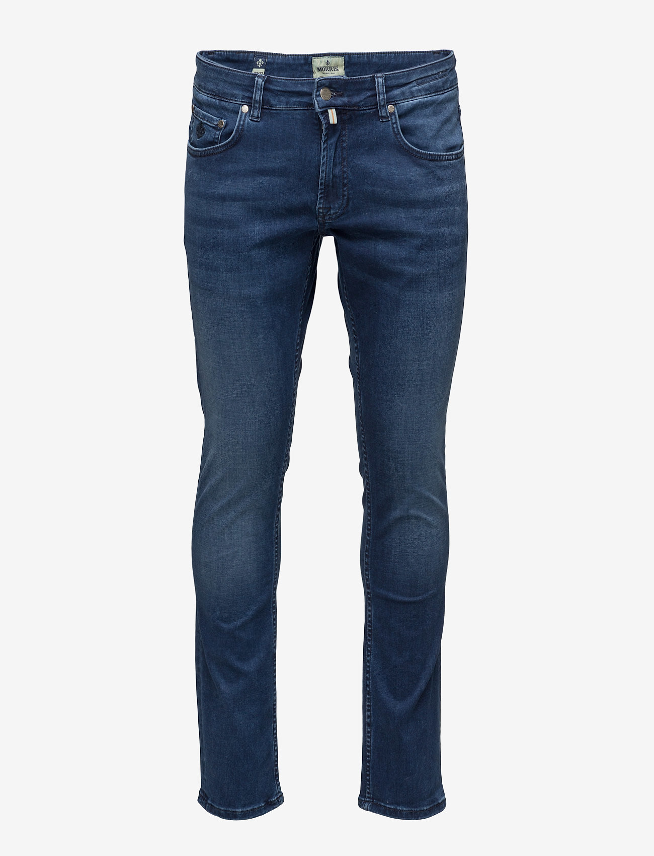 Morris - Steve Satin Jeans Zip - blue wash - 0