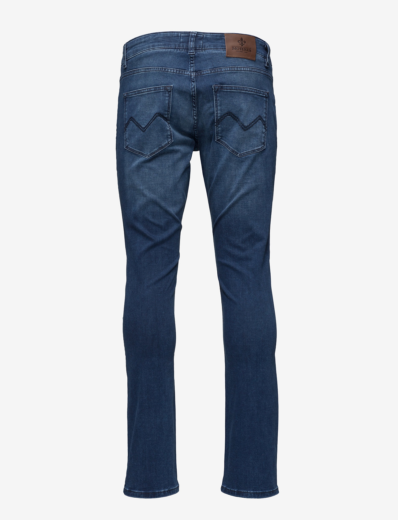 Morris - Steve Satin Jeans Zip - blue wash - 1