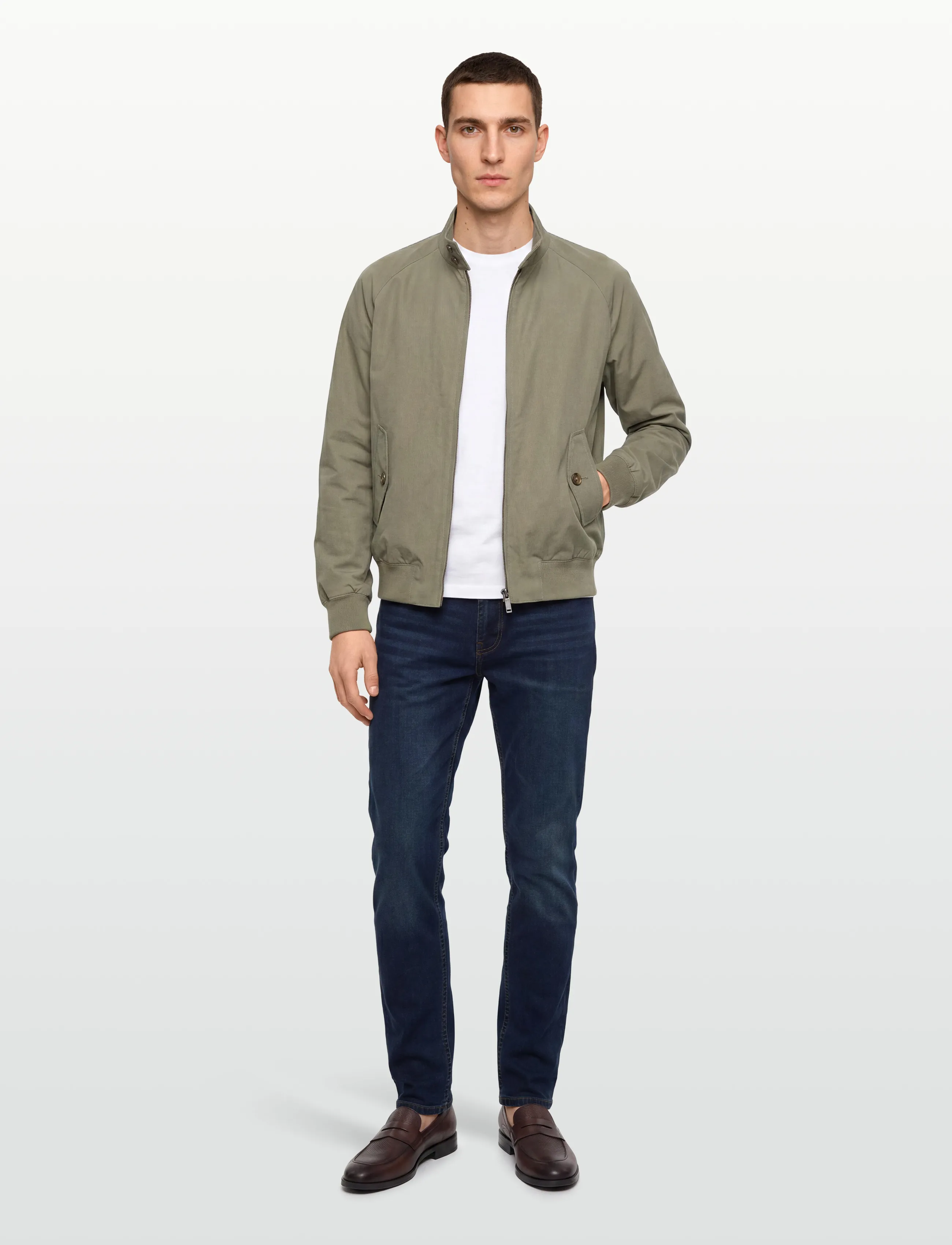 Morris James Satin Jeans, 29 x 32, Blau - Regular, Männerswear