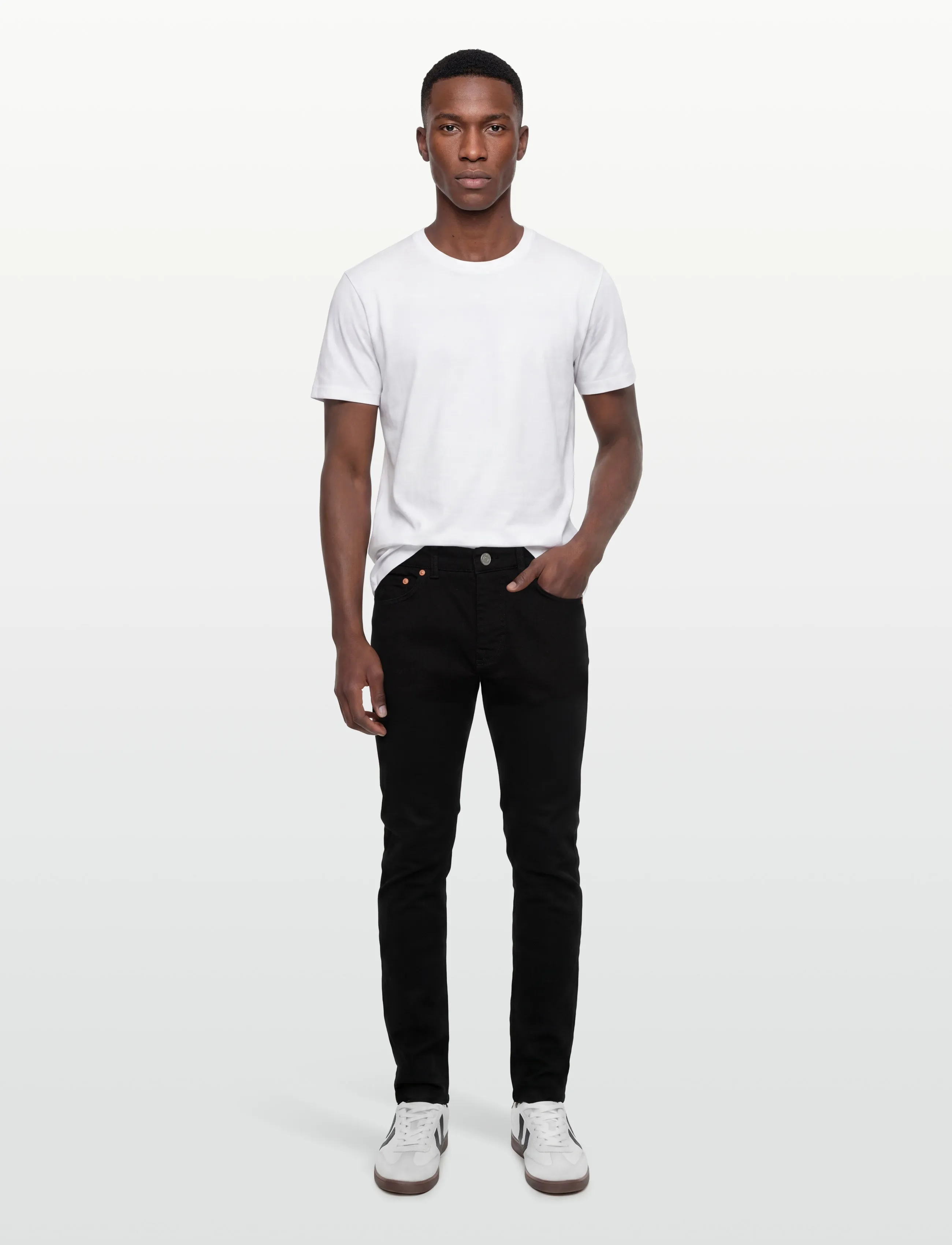 Morris James Jeans, Mænd, Lige Ben Jeans, Sort, Str: 29 x 34