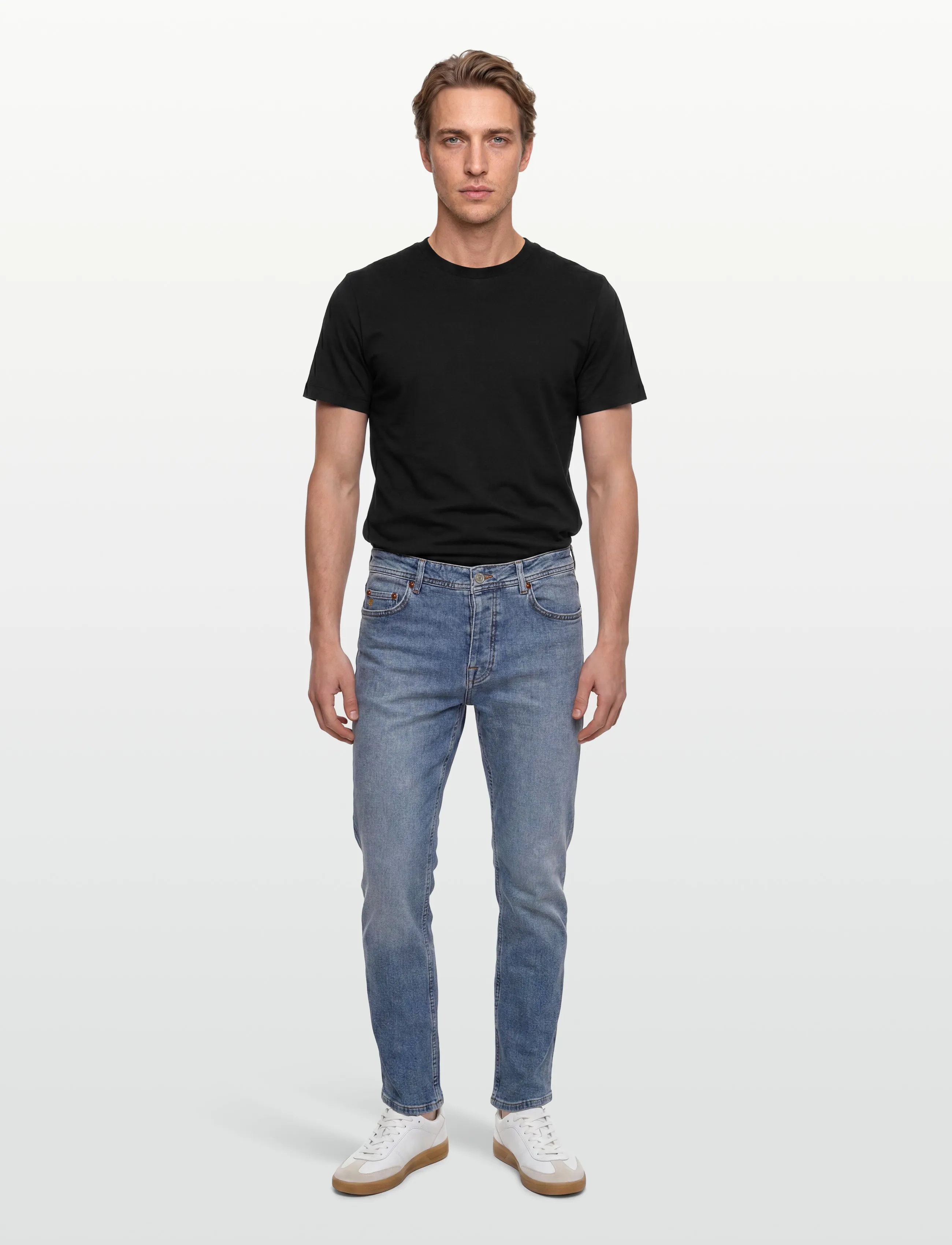Morris Jermyn Stretch Jeans, Mænd, Bootcut Jeans, Blå, Str: 33 x 32