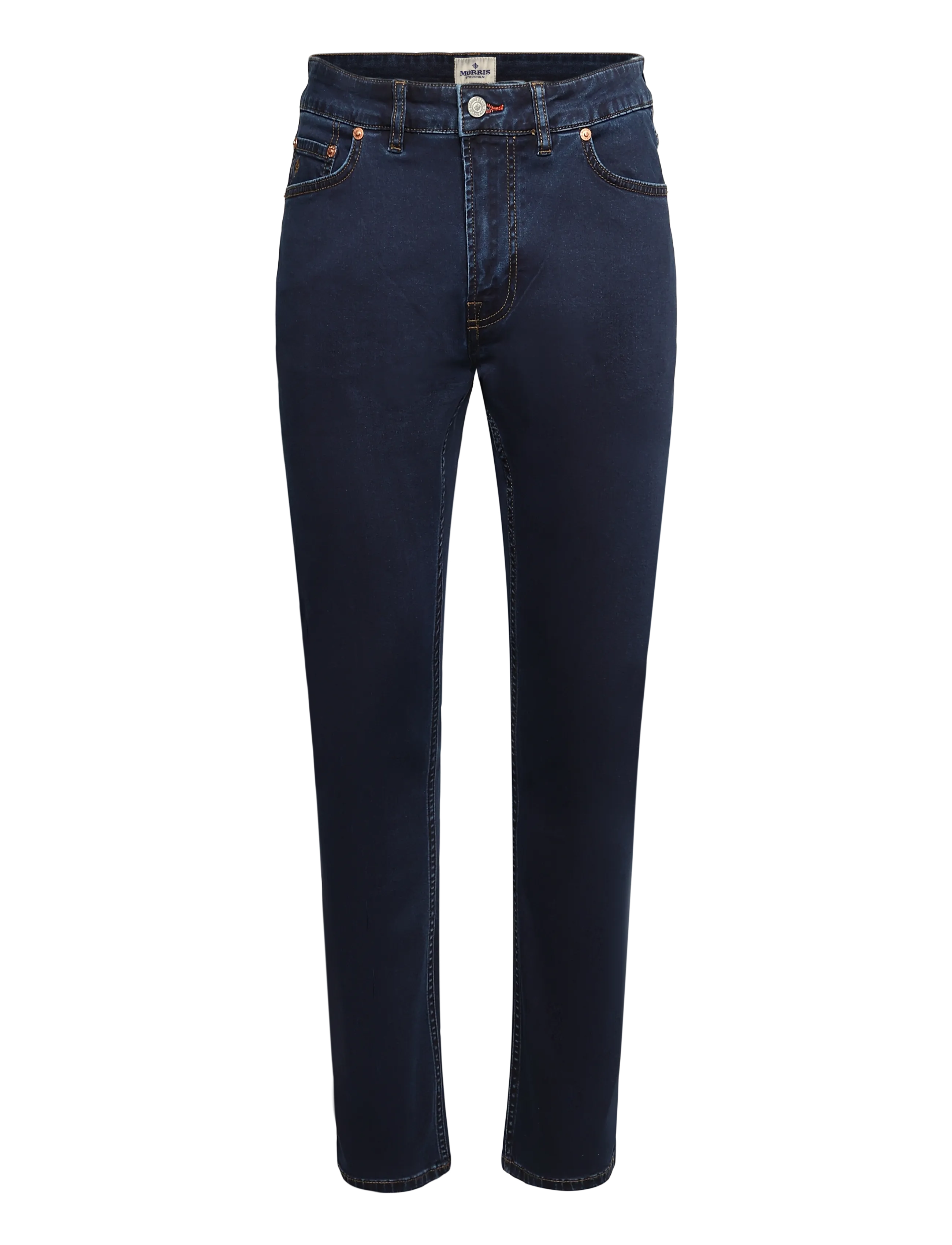 Morris Steve Satin Jeans - Jeans - RINSE WASH / navy