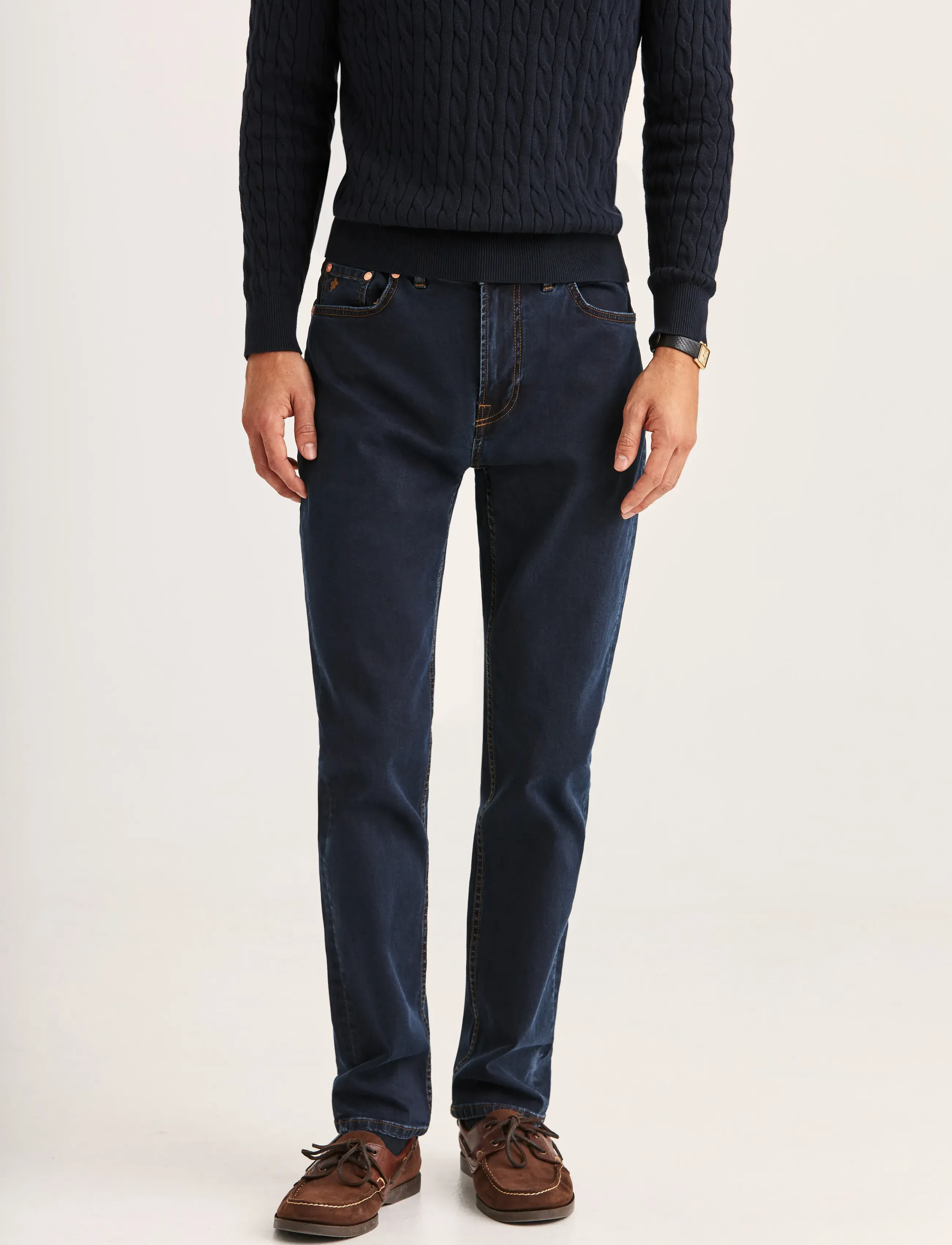 Morris - Steve Satin Jeans - klassikalised teksad - rinse wash - 0