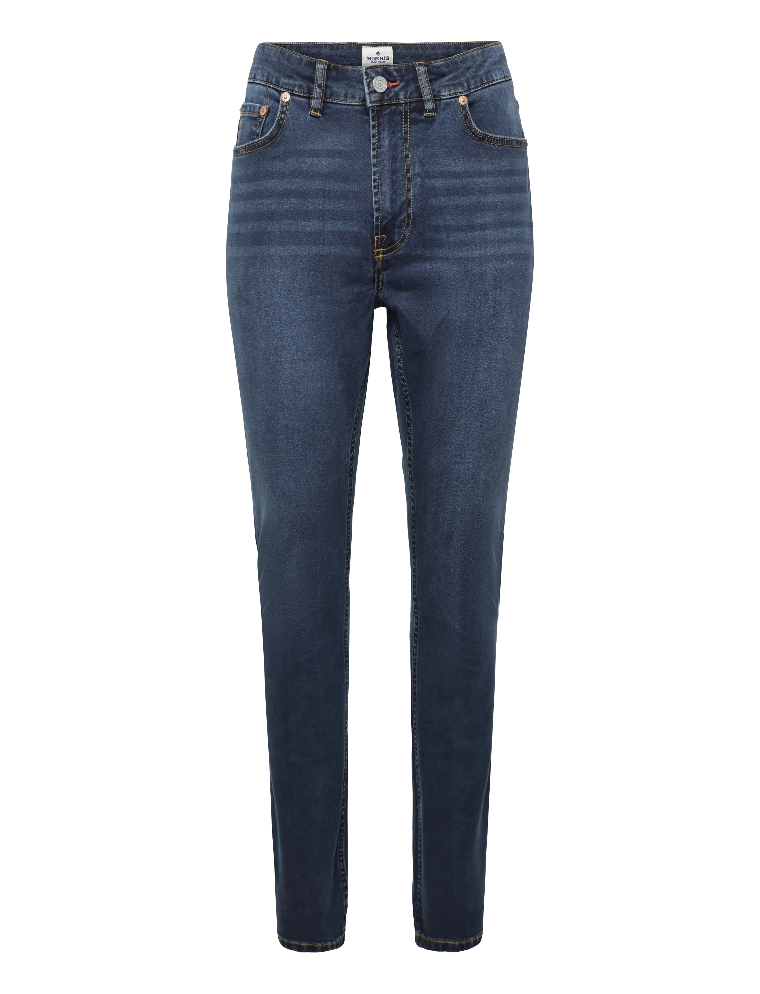 Morris Steve Satin Jeans - Jeans - ONE YEAR WASH / blue
